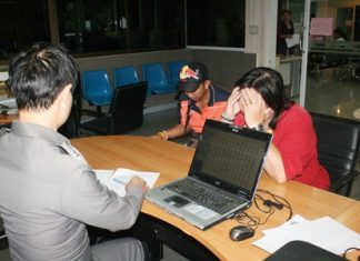 North Pattaya pharmacy raid nets sex drugs Mukda Sanguanworapong is booked for allegedly selling impotency drugs without a license.